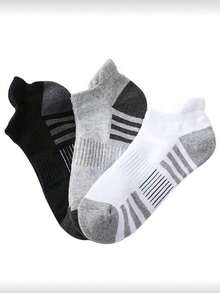 24pcs/Set Men's High-Quality Low Cut Round Neck Ankle Socks, Mesh Breathable Versatile Casual Boat Socks