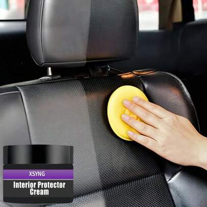 Restaurador de plástico para automóviles, agente de renovación de cuero y paneles de interior de automóviles con revestimiento de cera, devuelve el brillo negro al automóvil