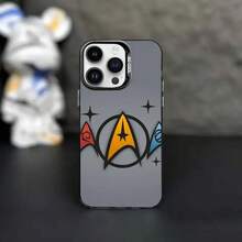 Funda para teléfono Art Star T-Trek S- para 17,16,15,14,13,12,11,Pro,MAX, cubierta negra mate a prueba de golpes funda para iPhone estilo sci fi, carcasa negra mate anticaídas para fans de T Trek y el espacio, regalo de navidad y Christmas para gamers, geeks y coleccionistas, accesorio de smartphone para uso diario, universidad, oficina y viajes, phone case resistente con diseño artístico para hombres, mujeres y adolescentes - Z1 - Ver 5