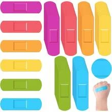 20/30/40/50/60/80/100pcs Cute Colorful Bandages, Elastic Adhesive Breathable Cartoon Colored Bandages, One-Time High Elasticity Bandages, Suitable For Abrasions, Wound Care, First Aid Patches, Outdoor Sports Bandages, Home First Aid Kits, Home And Outdoor Basic Wound Protection Stickers, Colorful Patches Showcase Unique Personalized. - Multicolor - View 4
