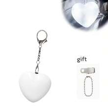 USB Rechargeable Glowing Heart-Shaped LED Pendant Light, Touch Activated/Auto Sensor, Portable Handheld Bag Night Light, Decorative Accessory, Suitable For Women, Mothers, Friends As A Perfect Gift For Purses, Bedrooms, And Nighttime Lighting - White Housing - View 11