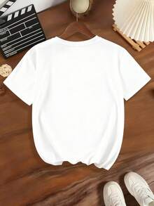 Bộ quần áo 2 mảnh dễ thương cho bé gái, in hình dâu tây và nơ, gồm áo thun mềm mại và quần short kẻ caro đỏ (độ dài ngẫu nhiên), thích hợp cho mùa xuân/hè và mặc hàng ngày. - Nhiều màu - Xem 5