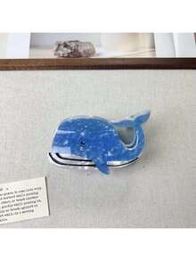 1 pièce Pince à cheveux en acrylique en forme de requin, baleine, animal marin. Cadeau de nouveauté unique, convient pour la Saint-Valentin. Accessoire pour cheveux de la série océanique. Élégantes pinces à cheveux mode pour femmes - Multicolore - Voir 10