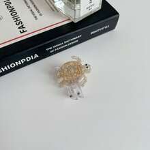 1 pièce Pince à cheveux en acrylique de la série Océan, en gros transfrontalière, tortue, poisson tropical, baleine, accessoires de cheveux faits main, pinces à cheveux mignonnes polyvalentes pour l'extérieur, nouvelle série Océan Pinces à cheveux tortue, Accessoire de mode pour cheveux Vacances d'été à la plage - Multicolore - Voir 12