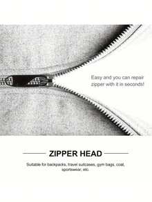 10pcs Zipper Pulls, Universal Zipper Replacement Heads, Suitable For Down Jackets, Backpacks, Handbags, Coats - Universal Zipper Replacement Head - View 7