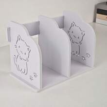 Bookshelf Desk-Top Student Bookcase Children's File & Document Organizer Rack Office Desk Storage Shelf, Minimalist Design