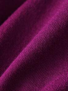 GIGOGOU Pulover tricotat cald pentru femei, mărimi mari, 1XL-4XL, mânecă lungă, toamnă/iarnă - Violet - Vizualizare 6