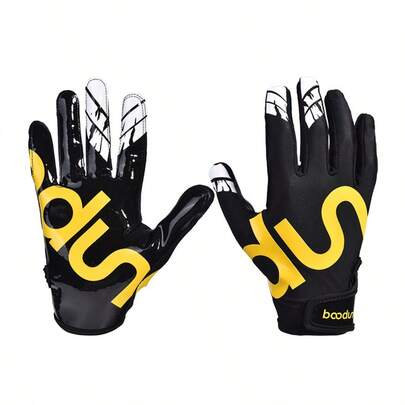 boodun 1 Pair High Quality Non-Slip Breathable Durable Baseball Gloves, Suitable For Baseball Games, Training, Football, Outdoor Sports, Unisex