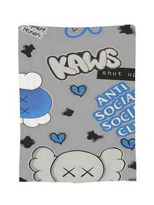 Kawss Kawaii Kaw  Blanket Flannel Blanket, Super Comfortable Winter Warm Blanket Summer Air Conditioning Blanket, Soft And Light Bed Sofa Decoration, Not Easy To Shed, Machine Washable - 黑色 - 查看 3