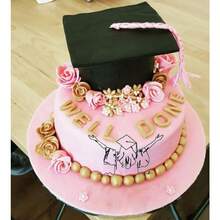 DGraduation Cake Toppers For Women Black Acrylic Cake Decorations Minimalist Art Line Cake Picks For 2025 Graduation Party Plies Dert Bouquet Decor - như hình ảnh - Xem 4