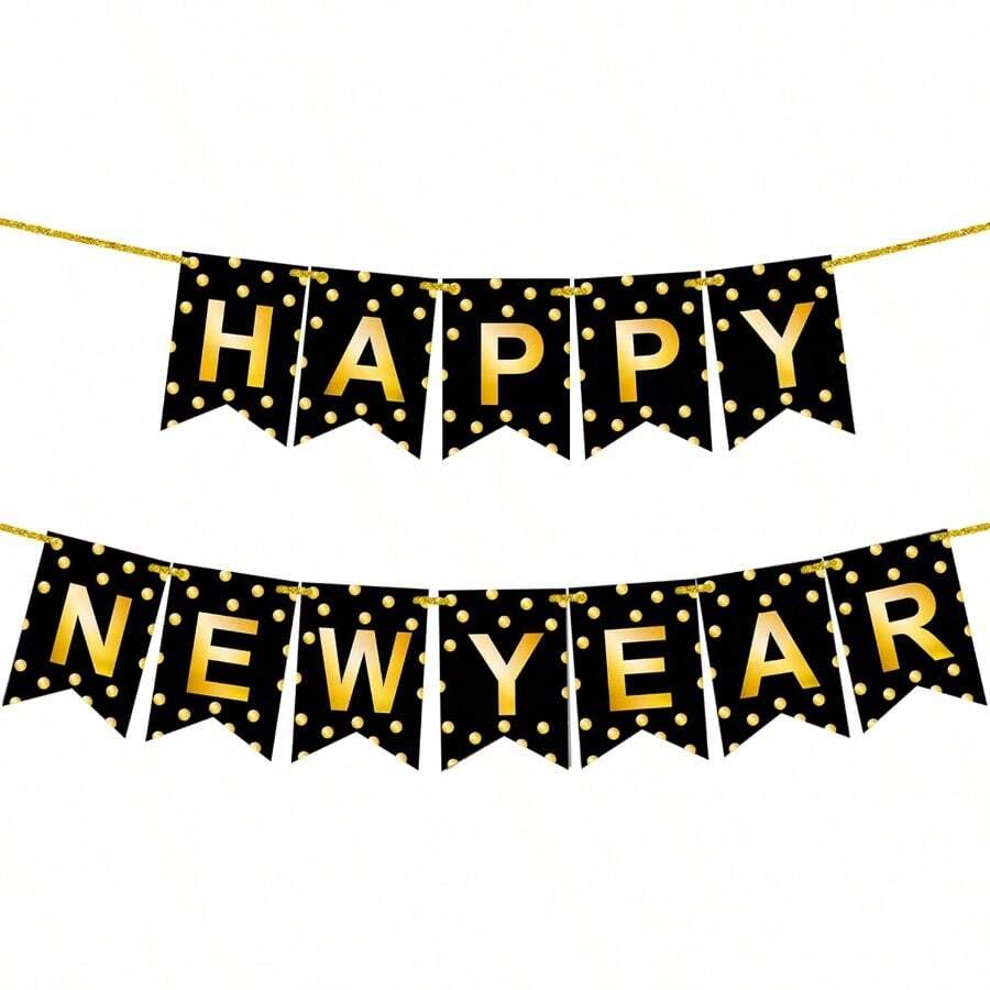 Happy New Year Banner 2026 - Large 10 Feet No DIY Happy New Year ...