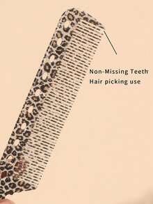 15 Patterns Colorful Anti-Static Tail Comb - Suitable For Professional Hairstyling And Home Use, Durable And Fashionable, Leopard Print/Fluorescent/Floral Patterns Available - Multicolor - View 3