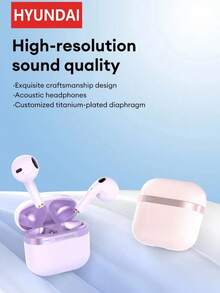 HYUNDAI HY-T02Pro In-Ear Wireless Earphones Bluetooth 5.4 Sports Earbuds HD Call HiFi TWS Headset With Mic - one-size - View 3