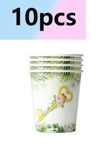 10pcs Sweet Home Relocation Gift Theme Party Supplies: Paper Plates, Paper Cups, Napkins, Tablecloths, Banners, Birthday Party Supplies, Camping, Camping, Travel Essential Supplies - Multicolor - View 7