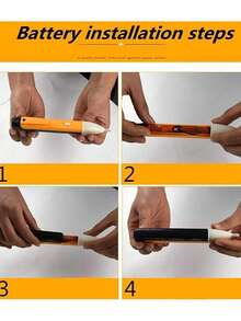 Este comprobador de voltaje sin contacto cuenta con un indicador LED, una alarma sonora, un sensor de potencia y una linterna LED. Con sensibilidad ajustable, es ideal para pruebas de circuitos de alta eficiencia e inspección eléctrica. - Naranja - Ver 4