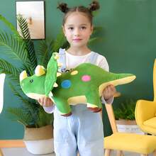 TendenciaPeluche Gigante Triceratops 60cm Dinosaurio De JugueteCalidad premium - Verde - Ver 1