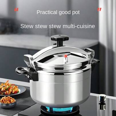 High Pressure Aluminum Alloy Pot, Large Capacity Soup Pot, Multi-Function Stew Pot, Suitable For Gas Stove, Anti-Explosion Pressure Cooker