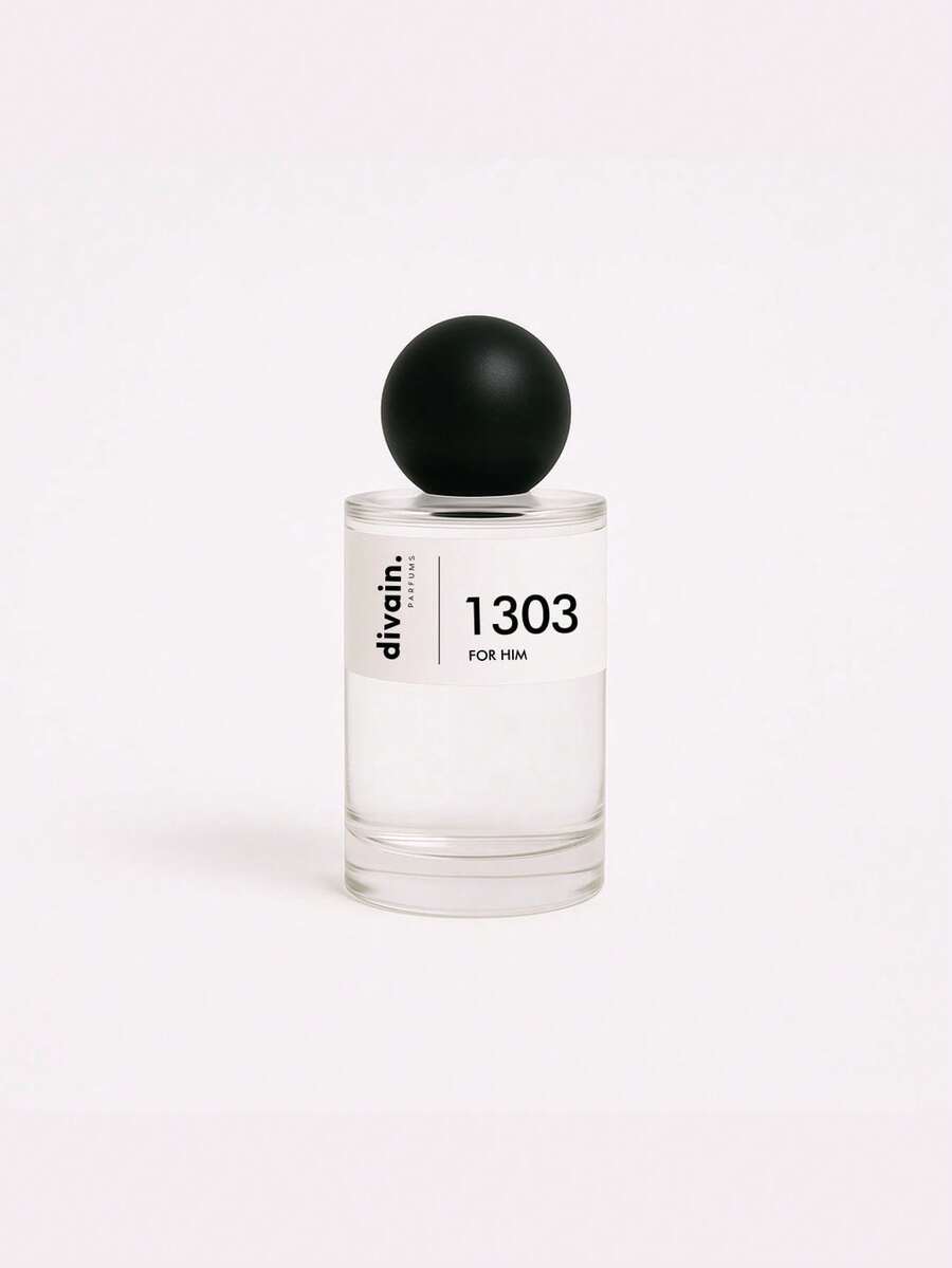Perfume Oriental Masculino Divain.1303 - Elegancia Moderna en 100ml | Notas Frescas de Bergamota y Almizcle con Corazón Floral de Geranio | Fondo Amaderado de Benjuí y Bálsamo del Perú | Ideal para el Día | Estilo Minimalista y Sensual | Vegano y con Carácter para Otoño - divain.1303 - Ver 1