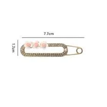 5pcs Flower Anti-Exposure Brooch Pins, Fashion Elegant Crystal Brooch Pins To Fix Clothes, Tighten Pants Waist, Skirt Waist, Stylish Accessories - Multicolor - View 8