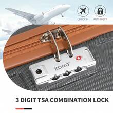 Lightweight 2 Piece Cabin Suitcase Set 20 Inch Carry On Luggage With Vanity Case ABS PC Hard Shell Spinner Wheels TSA Lock YKK Zipper For Travel - Grey/Brown - View 8