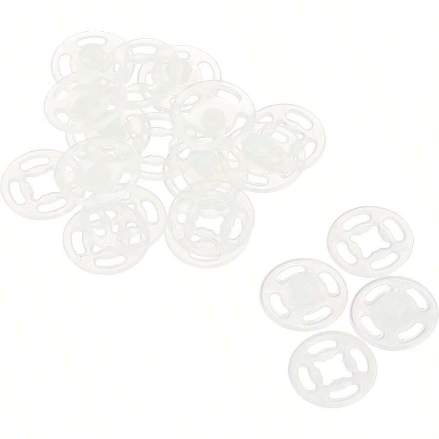 日本紐釦貿易 Nippon Chuko ナイロンスナップボタン 10組入 φ13mm 白 D40233-13W 手芸用品 ボタン・フック スナップ - 写真の通り - チェックする 1