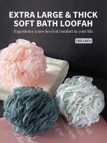 Loofah Bath Sponge - Exfoliating Body Scrubber For Shower & Back Cleaning, Deep Cleansing For Skin, 5 Random Colors, For Men And Women - Random - View 10