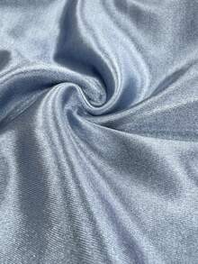 Bộ trang phục dự tiệc thanh lịch 2 món dành cho nữ - Áo kiểu in họa tiết và chân váy đuôi cá bằng satin màu xanh nhạt, thích hợp cho kỳ nghỉ xuân. - Màu xanh nhạt - Xem 7