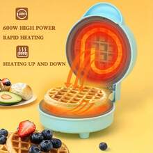 Máquina de waffles, horno para hogar, máquina de panqueques, horno para pasteles, sándwiches y desayunos Máquina de waffles, horno para hogar, máquina de panqueques, horno para pasteles, sándwiches y desayunos.     Mini Wafflera Maker Para Cocina Individuales Waffle/Gofres/Hash Browns/ Keto Chaffles/Biscuit Pizzas, 350W, 4in, Superficies Antiadherentes, Estación De Comidas Para Mañana Portable mini breakfast machine, waffle maker, automatic dinner party, household multi-functional portable electric baking pan, light food machine.   JK Máquina de planchar de la máquina para hacer gofres .   Mini Gofrera Fácil de Limpiar con Revestimiento Antiadherente - Libre de BPA, Sartén Redonda para Gofres de 110V para Desayunos Perfectos en Casa.  MOREBEAUTY Mini Máquina de Gofres de 10.16 cm con Superficie Antiadherente y Calentamiento Rápido - Plancha de Gofres Compacta Adecuada para Dormitorios, Apartamentos, Familias - Solo Añade Masa, Máquina de Desayuno Portátil para Gofres Individuales - Celeste - Ver 5
