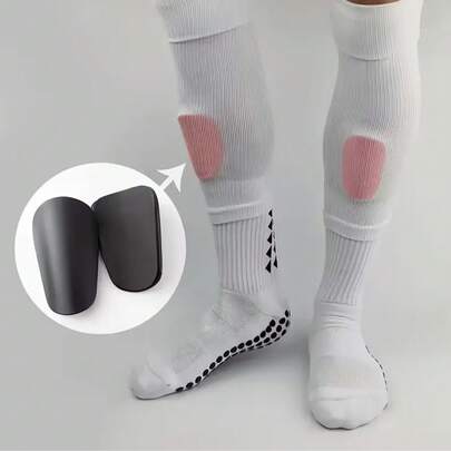 Mini Football Shin Pad Wear-Resistant Shock Absorbing Leg Protector Lightweight Portable Soccer Training Shank Board,Mini Master Shin Guard, New Year's Gift, Random Color