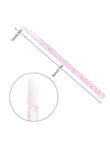 50PCS,Lip Brush,Disposable Lip Brush Lipstick Gloss Applicator Cosmetic Cotton Wand Micro Cleaning Brush ,Eyelash Extension Tool,Can Be Used To Apply Lipstick/Lipgloss/Nail Polish/Concealer/Eye Makeup, Also Can Be Used As Cleaning Swabs