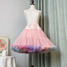 Women's Elastic Waist Tutu Skirt, Ballet Skirt, Bubble Skirt, Underskirt