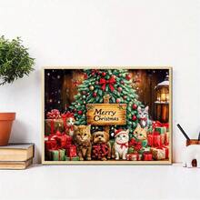 1000 Piece Large Puzzle - 3D Winter Wonderland, Including Cats, Dogs, Trees, And Snow Houses - Adult Brain Challenge, Family Game Night, Holiday Decoration, 1000 Piece Adult Puzzle (Color Coded Pieces) - Adult Puzzle - Adult Puzzle - Multicolor - View 4