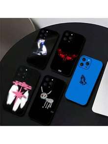 1pc Funda de Teléfono de Moda Drake O-OvO OWL de Silicona Suave Compatible con 16 15 14 13 12 11 Plus Pro Max Plus, Cubierta compatible con funda  17 pro max, funda  17 pro, funda  17, funda  16, funda  16 pro max, funda  15 - Z4 - Ver 5