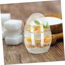 Zerodeko Tazas De Cáscara De Huevo Para Hornear 3 Unidades Vasitos De Pudín Transparentes Para Postres - 1 - Ver 5