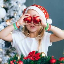 - Pulsera de silicona de 6 estilos para decoracin de fiestas de Navidad - 48 - Ver 6