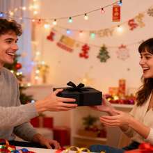 Bộ 3 hộp quà tặng cao cấp, khóa từ tính, trang trí ruy băng, thích hợp làm quà cầu hôn cho phù rể, quà cưới, quà Giáng sinh, quà Halloween, quà sinh nhật (Màu đen) - màu đen - Xem 10