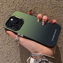 Dual Design Case Green Ombre with Be Extremely Wealthy Slogan & Blue Beige Bare Tree Art Shockproof Cover for 15/14/13 Pro Max Stylish Protective Shell with Two Trendy Styles funda dual degradado verde con frase Be Extremely Wealthy y arte de árbol minimalista carcasa anticaídas para iPhone 15 14 13 Pro Max regalo motivacional Christmas navidad - Negro - Ver 8