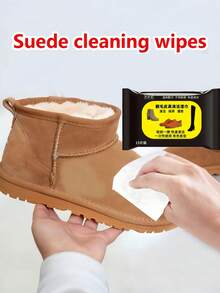 12pcs/Pack Suede Cleaning Wipes, Suitable For Snow Boots, Suede Shoes, Tennis Shoes, Sneakers, Running Shoes, Basketball Shoes, Casual Shoes, Football Shoes, Hiking Shoes, Applicable To Various Shoes - Suede Cleaning Wipes (1 Pack Of 12) - View 3