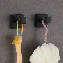 OBOVAY 1 pieza Accesorio de almacenamiento colgante de tubo cuadrado reforzado para baño, Toallero de acero inoxidable, Portarrollos de papel higiénico, Ganchos para baño, Toallero, Accesorios de baño, Herramientas de baño - Multicolor - Ver 5