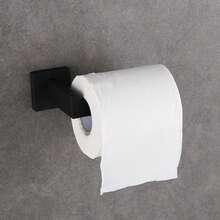 OBOVAY 1 pieza Accesorio de almacenamiento colgante de tubo cuadrado reforzado para baño, Toallero de acero inoxidable, Portarrollos de papel higiénico, Ganchos para baño, Toallero, Accesorios de baño, Herramientas de baño - Multicolor - Ver 4