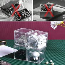 Acrylic Box With Lid Acrylic Plastic Square Containers, Plastic Square Cube With Lid Storage Box 5.9x5.9x5.9 Inches For Candy Pill And Tiny Jewelry,5.9x5.9x5.9Inches - 5.9x5.9x5.9 Inches - View 7
