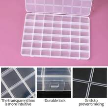 Eppingwin 42 Grids Bead Organizer, Craft Organizers And Storage, Acrylic Organizers, Plastic Bead Organizer Box For Crafts Organizing Storing,42grids(1P) - 42 lưới (1P) - Xem 6