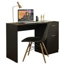 Madesa Computer Desk For Home Or Office, White 1 - Black - View 11