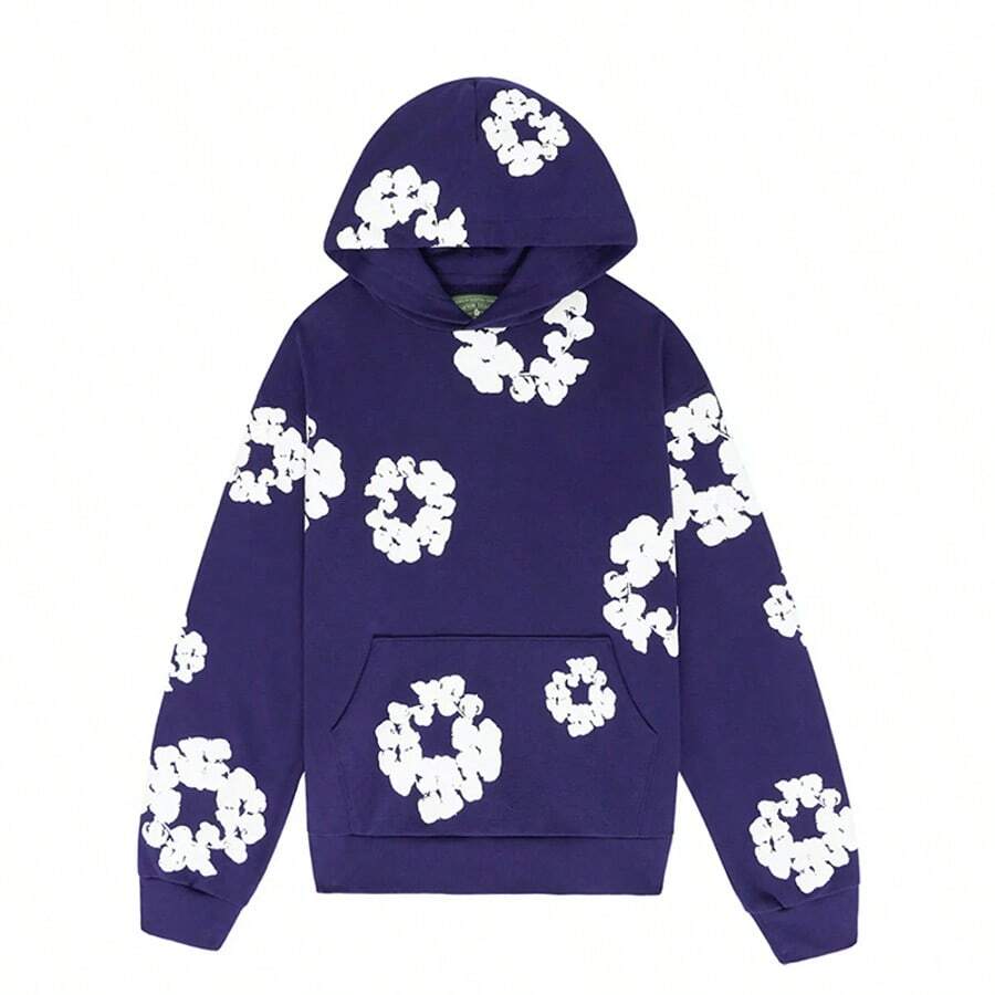 Denim Tears 'The Cotton Wreath'New Item Autumn Winter Hoodie Loose Drop Shoulder Hooded Hot Item Women Sweatshirt Men's Autumn Winter Hoodie Loose Drop Shoulder Hooded Women/Men Sweatshirt , With Modern Men Breathable Technology, Loose Urban Functional Wear, High-End Cotton For Urban Street Style, Loose Silhouette Gender-Neutral Design, Mixed-Color Cotton For Low-Profile, Preferred Choice For Cafes And Hiking - 查看 1