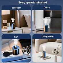 Smart Car Air Fresheners/Essential Oil Car Aromatherapy Diffuser - Portable, Intelligent Self-Spraying Atomizer With Lasting Light Fragrance, Comfortable& Soothing-Specifically Designed For Vehicles To Eliminate Odors And Freshen The Air - 1 máy khuếch tán hương thơm + 3 chai - Xem 8