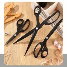 1把重型裁缝剪刀，锋利缝纫剪刀，适用于裁剪布料、皮革，适合家庭、办公室、艺术和手工制作。