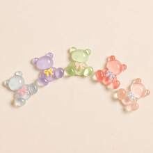 5pcs/10pcs/12pcs Bear Shaped Shoe Charms, Available In Solid Color And Transparent Resin Material. Cute And Practical, Can Decorate Clogs, Sandals, Beach Bags, Suitable For Men And Women. Ideal Gift For Valentine's Day Or Birthday., Shoe, Spring Summer Picks, Brides Maid Gifts, Room, Bedroom Decor, Bedroom Decor, Beach, Travel, For Men, For Women, Vacation,Women's Day,Travel Essentials,Wedding Favours,Y2k,Bedroom,Car Accessories Women,Kitchen Decor - Multicolor - View 7