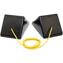 MaxxHaul 50012 - Calza de Rueda de Goma con Cuerda, 8 x 5 x 4 Pulgadas, Paquete de 2(MaxxHaul 50012- 8" x 5" x 4") - Multicolor - Ver 3