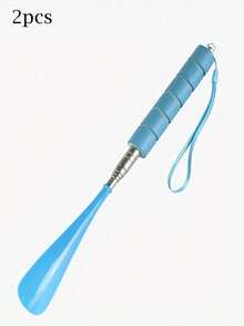 1pc Adjustable & Extendable Shoe Horn - Ergonomic Design Plastic Shoe Horn With Stainless Steel Handle, Assistive Tool For The Elderly And Mobility Impaired, Back To School Supplies, Shoe, Spring Summer Picks, Brides Maid Gifts, Room, Bedroom Decor, Bedroom Decor, Beach, Travel, For Men, For Women, Vacation,Cute Stuff - Multicolor - View 20