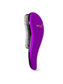 Detangling Brush - Glide The Detangler Brush Through Tangled Hair - Best Brush / Comb For Women & Men - Use In Wet And Dry Hair(Purple) - Purple - View 2